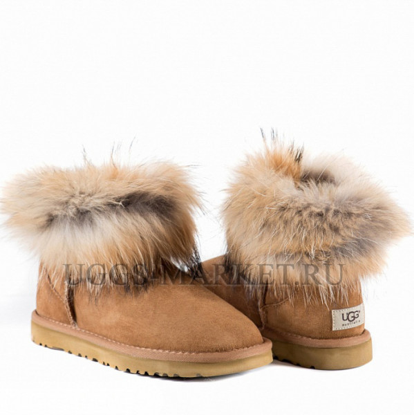 Ugg Fox Fur Mini Chestnut