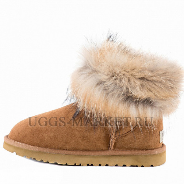 Ugg Fox Fur Mini Chestnut