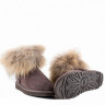 Ugg Fox Fur Mini Chocolate