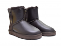 UGG DOUBLE ZIP MINI METALLIC BOOT MEN'S CHOCOLATE