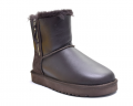 UGG DOUBLE ZIP MINI METALLIC BOOT MEN'S CHOCOLATE