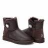 Ugg Bailey Button Mini Bling Metallic Chocolate