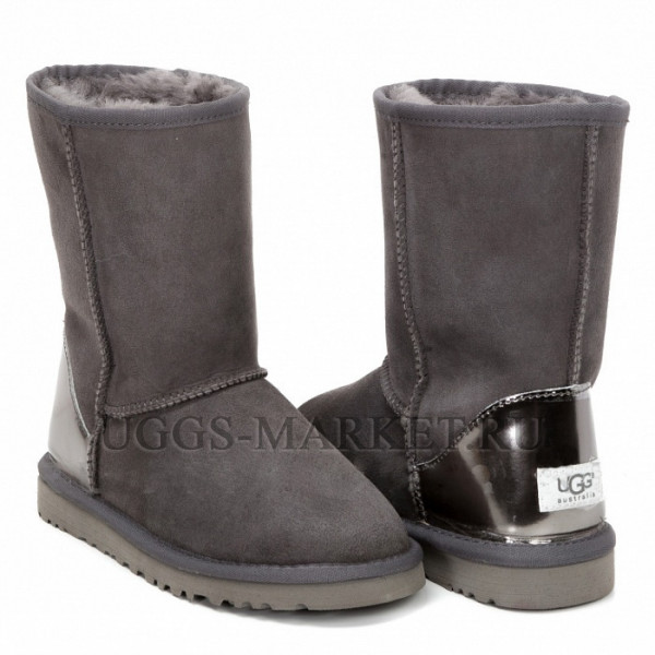 Ugg Classic Short Patent Grey