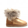 Ugg Fox Fur Mini Glitter Chestnut