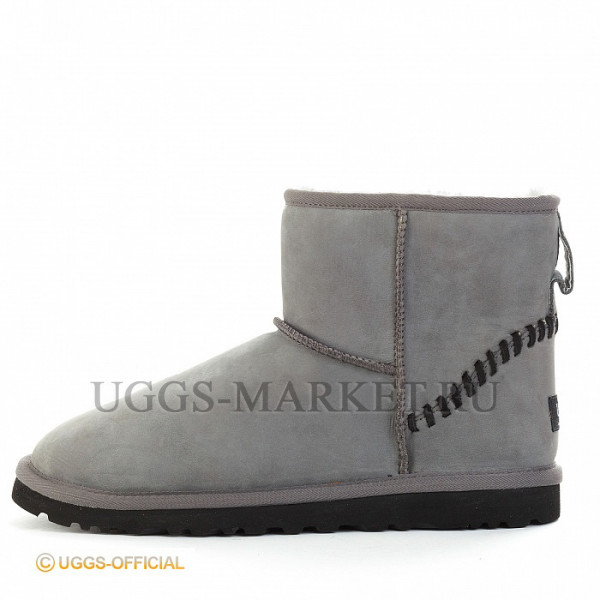Ugg Mens Classic Mini Nubuk Grey