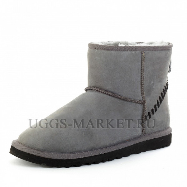 Ugg Mens Classic Mini Nubuk Grey