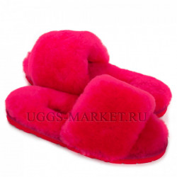 Ugg Fluff Slide Slippers Red