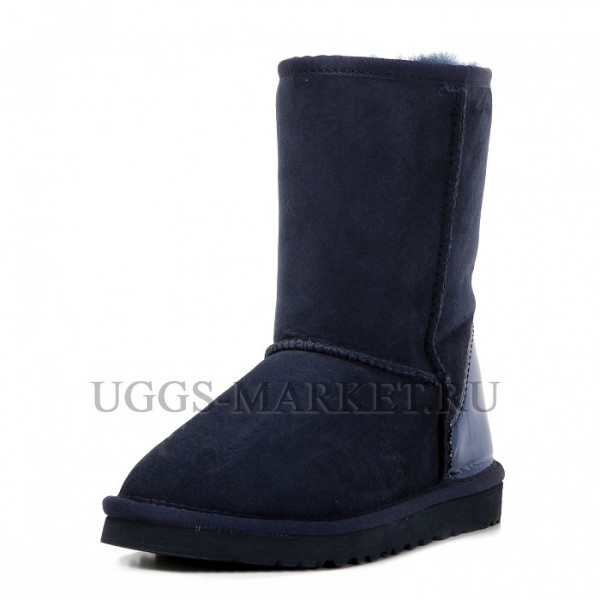 Ugg Classic Short Patent Navy