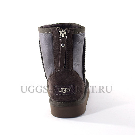 Ugg Kids Zip Metallic Chocolate