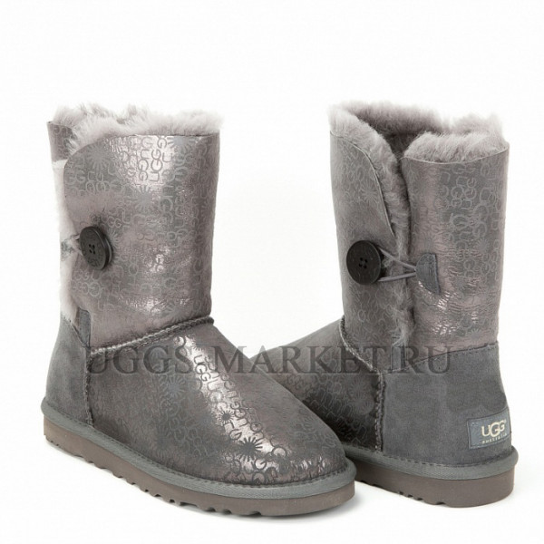 Ugg Bailey Button Fancy Grey