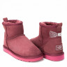 Ugg Classic Mini Crystal Bow Bordo
