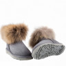 Ugg Fox Fur Mini Grey