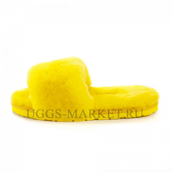 Ugg Fluff Slide Slippers Yellow