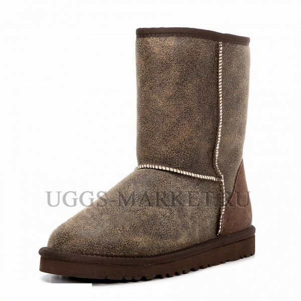 Ugg Mens Classic Short Bomber Jacket Chocolate
