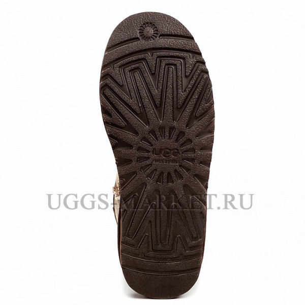 Ugg Mens Classic Short Bomber Jacket Chocolate