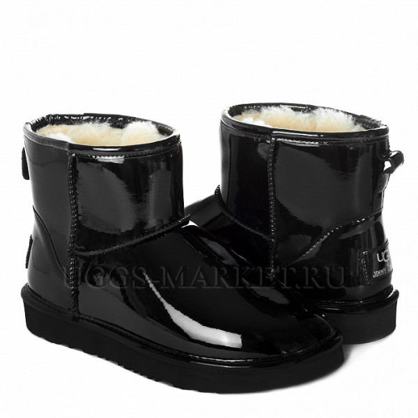 Ugg & Jimmy Choo Mini Patent II Black