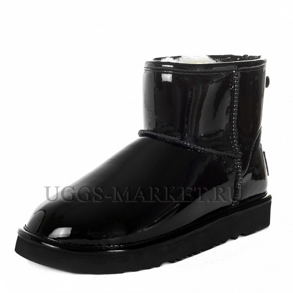Ugg & Jimmy Choo Mini Patent II Black
