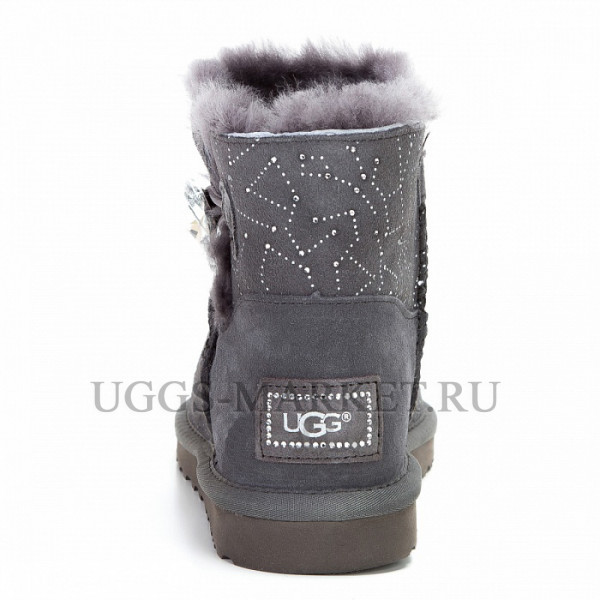 Ugg Bailey Button Mini Constellation Bling Grey