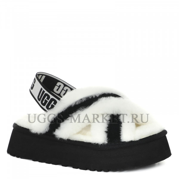 UGG Disco Cross Slide White