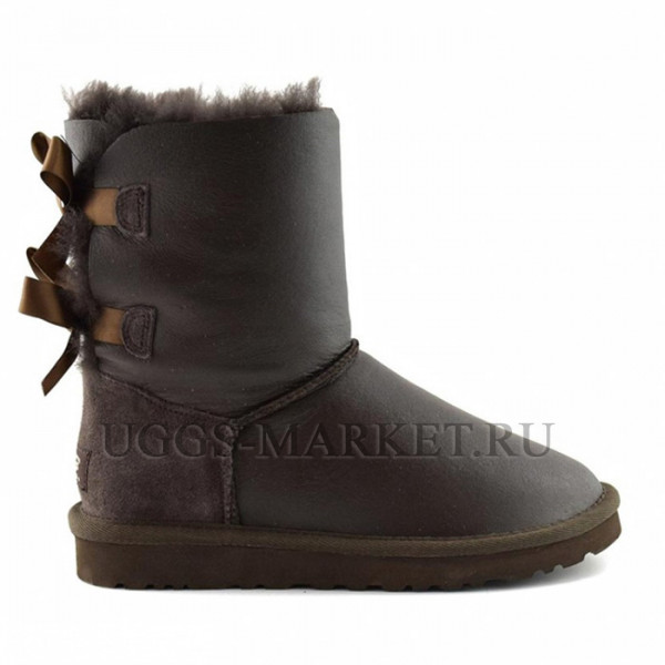 Ugg Bailey Bow Metallic Chocolate