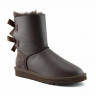 Ugg Bailey Bow Metallic Chocolate