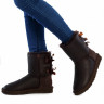 Ugg Bailey Bow Metallic Chocolate