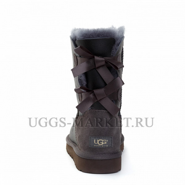 Ugg Bailey Bow Metallic Grey