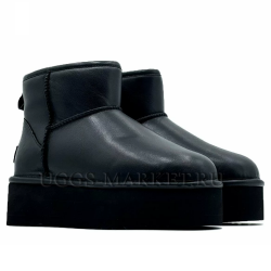 Ugg Classic Mini Platform Leather Black