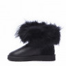 Ugg Fox Fur Mini Metallic Ultra Black