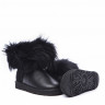 Ugg Fox Fur Mini Metallic Ultra Black