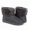 Ugg Classic Mini Fluff Quilted Boot Grey