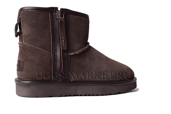 UGG Mini Zip Boot Chocolate
