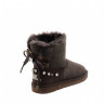 Ugg Bailey Bow Mini Braid Bomber Chocolate