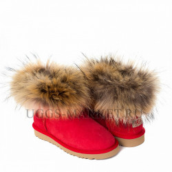 Ugg Fox Fur Mini Red