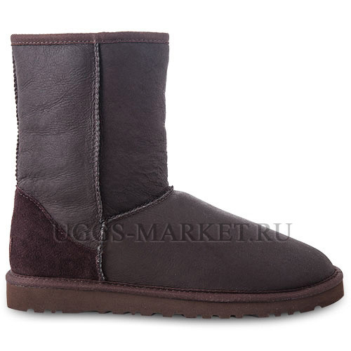 Ugg Mens Classic Short Metallic Chocolate
