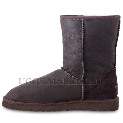 Ugg Mens Classic Short Metallic Chocolate