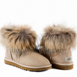 Ugg Fox Fur Mini Sand